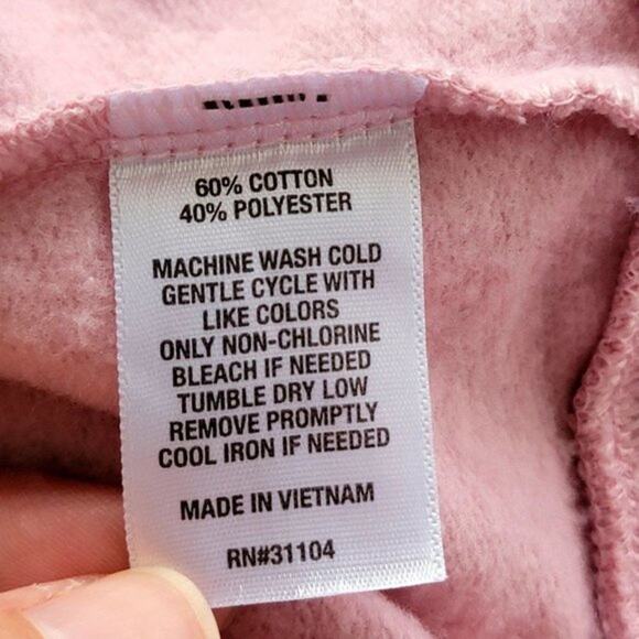 Zelos Pink Long Sleeve Sweatshirt Crew Neck Pullover Womens Size L Cotton Blend - Picture 9 of 9